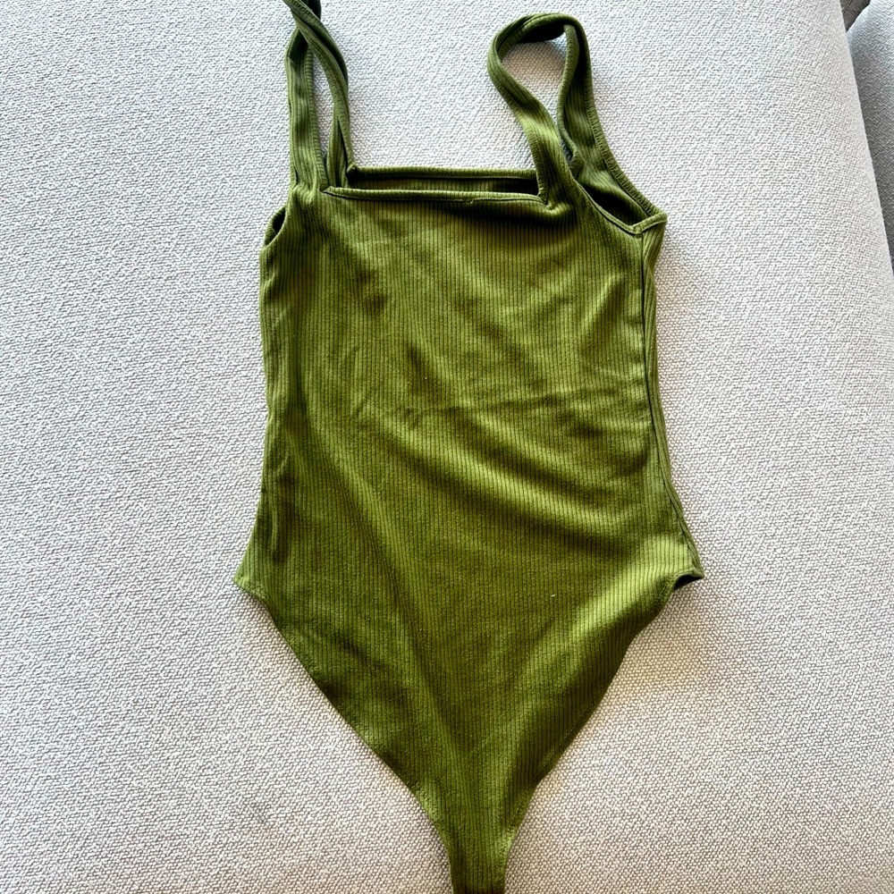 Green Zara bodysuit
